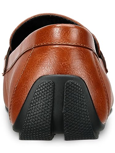 Alfani Mens Brown Penny Comfort Iker Round Toe Slip On Loafers 9.5 M2