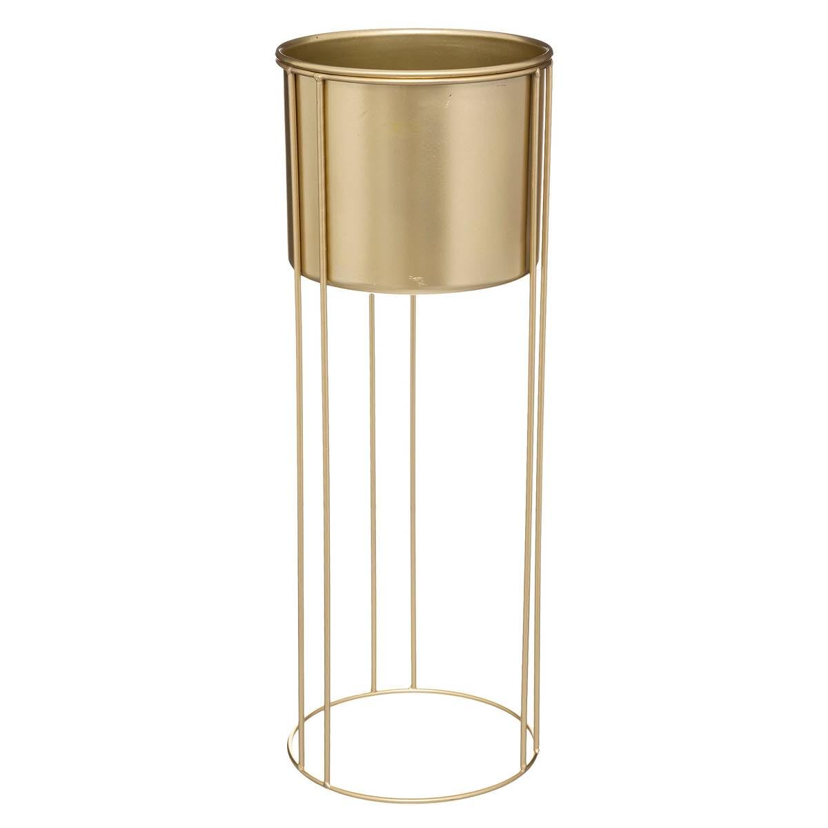 Atmosphera - Set de 2 Pots Artif métal doré