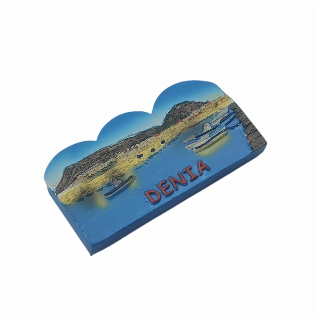 MUYU Magnet Calamita Da Frigo 3D Valencia Spagna - Cibo Delizioso, Souvenir Fatto A Mano In Resina, 7,8x6 Cm, Decorazione Per Cucina