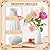 Yaomiao 16 Set White Ceramic Bud Vase Bulk 5 Inch Boho Bud Ceramic Vases Decor Rustic Wedding Small Vases for DIY Flower Centerpieces Wedding Dining Table Decoration, 8 Styles (Classic)