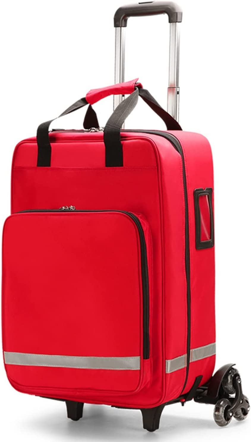 Profesjonalna apteczka pierwszej pomocy Trolley Medical Box, wodoodporna tkanina Oxford, torba na akcesoria medyczne, torba na samochód, wędrówki, plecak, kemping, podróże
