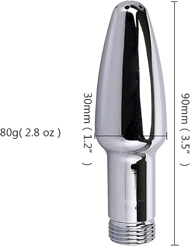 Miniatura 2 de Cabezal de ducha limpio de metal, ducha enema para hombres y mujeres, higiénico privado, limpiador de ducha enema (plateado)