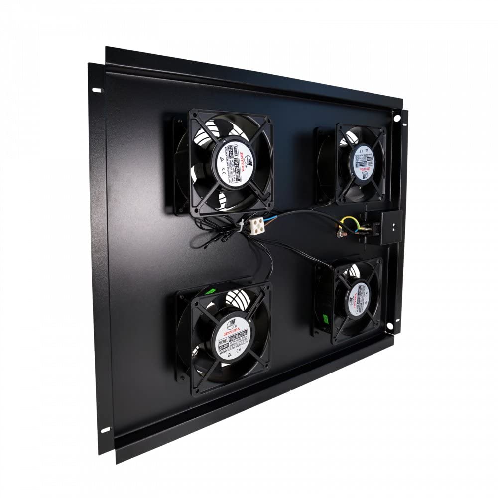 Bandeja 4 ventiladores Rack fibra óptica 19" 780m3hTELEVES 533176
