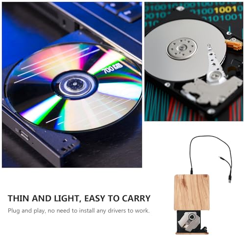 Grabadora externa de DVD y CD USB 3.0 Kisangel miniatura 5