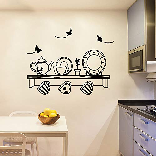 duyeidi Wall Art Decor Decals Removable Mural Classic Tableware Wall Sticker Modern Fashion