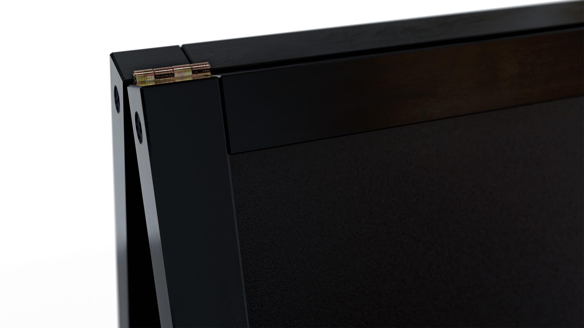 ALLboards Stopper per clienti con telaio in legno nero 150 x 61 cm, lavagna pubblicitaria, espositore per marciapiedi, cavaliere stradale, gesso
