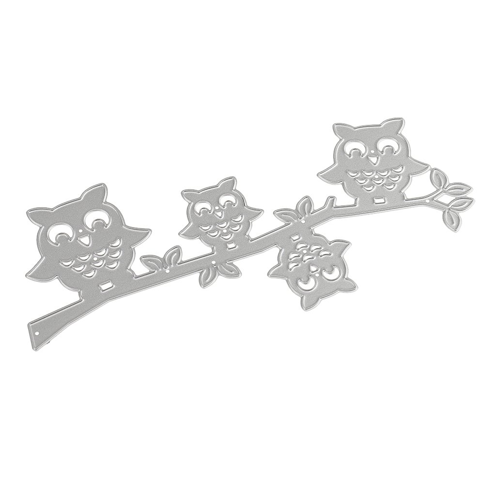 10 Set DIY Metall-Stanzformen für Fotoalbum Kartenherstellung Eule 146 x 68 mm
