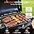 BrandMan Portable Propane Gas Grill, 1-Burner Tabletop Compact BBQ Grill with Folding Legs and Lockable Lid for Camping, Tailgating & Outdoor Cooking, Hassle-Free Setup