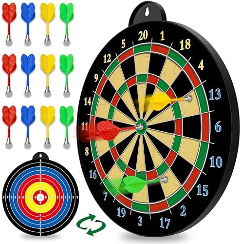 CUKU Magnetic Dart Board with 12 Magnetic Darts 1