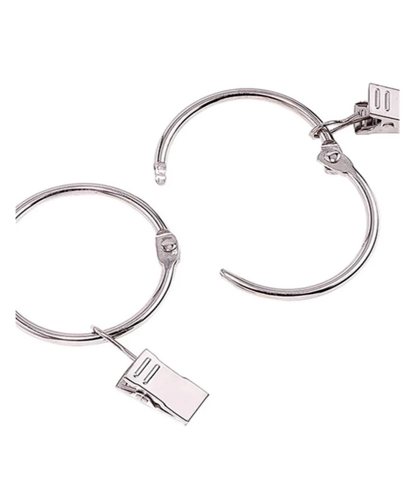 Ganci Per Tende Confezione da 12/24 anelli in metallo for tende da doccia for bagno(38mm 24pcs)