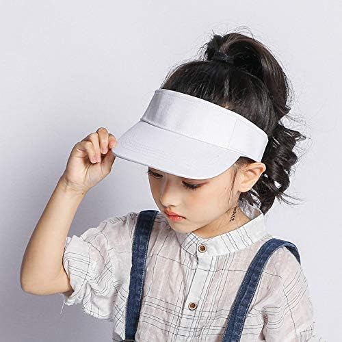 Toddlers Kids Visor-Sun-Hat Cotton Sport Golf Visor Cap Hat Adjustable fit 2-6 Years Old