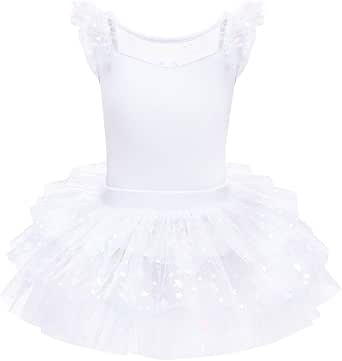 Body Danza Classica Donna - Senza Maniche, Con Gonna In Chiffon, Per Balletto E Ginnastica - Foto 3