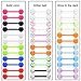 Lcolyoli 36Pcs 14G Glow in Dark Flexible Bioflex Acrylic Straight Tongue Barbell Nipple Ring Nipplerings Retainer Piercing Jewelry for Women Men 14mm Bar