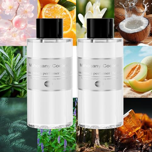 Image of Amor Lyris 2 Packs Essential Oil Refill for Smart Car Air Freshener, 3.5OZ Car Diffuser Refill, Aromatherapy Perfume Refill (4-8 Months Use), Natural Plant Extracts, Mahogany Coconut