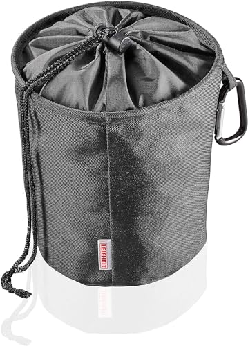 Leifheit Peg Bag, Clothes Peg Holder, for up to 100 Pegs, Clothes Pegs, Fresh Laundry, Bag Made of Fine Mesh Fabric, Black, Polyester, 19.5 x 19.5 x 18 cm
