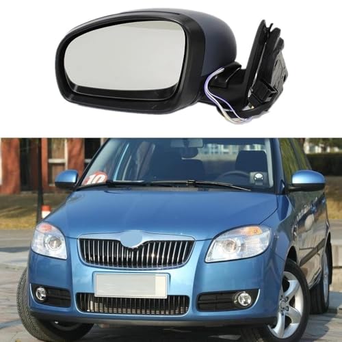 Rétroviseur électrique gauche Skoda Fabia MK2 contre angle mort