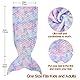 Catalonia Classy Meerjungfrauen Schwanz Decke, weicher Warmer Plüsch Fleece Schlafsack Kuscheldecke, 155 x 50 cm Fischschuppenmuster, Traumhafte Meerjungfrau