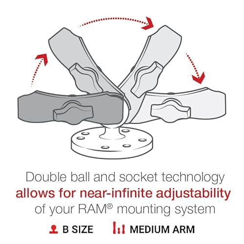 image for RAM MOUNTS X-Grip Large Phone Mount with Drill-Down Base RAM-B-138-UN1