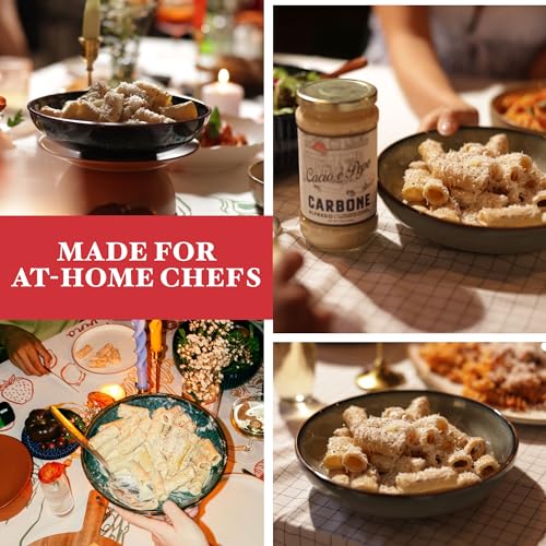 Image of Carbone Marinara & Classic Alfredo Sauce, Tomato Pasta Sauce, 2 Pack | Red Sauce Vegan & Non-GMO, White Sauce a Creamy Parmesan-Romano Blend; Both Fresh, Gluten Free, Low Carb & No Added Sugar