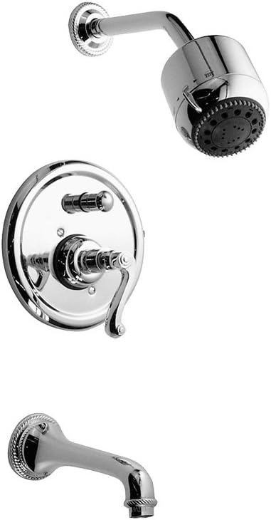 Jado 816/400/150 Wynd 816 Pressure Balance Tub/Shower Set, Platinum Nickel