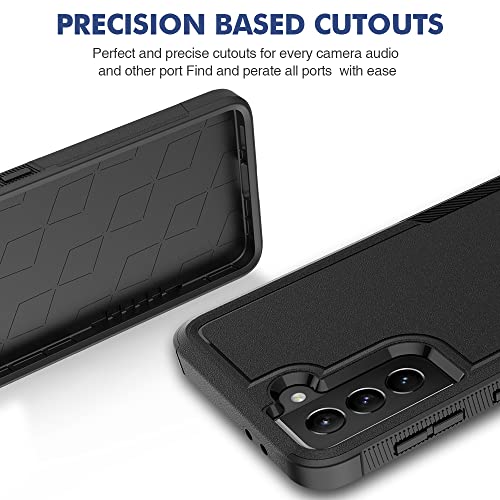 WOGROO for Galaxy S21 Plus Case, Shockproof, Strong and Durable Phone Protective, Black - image 3