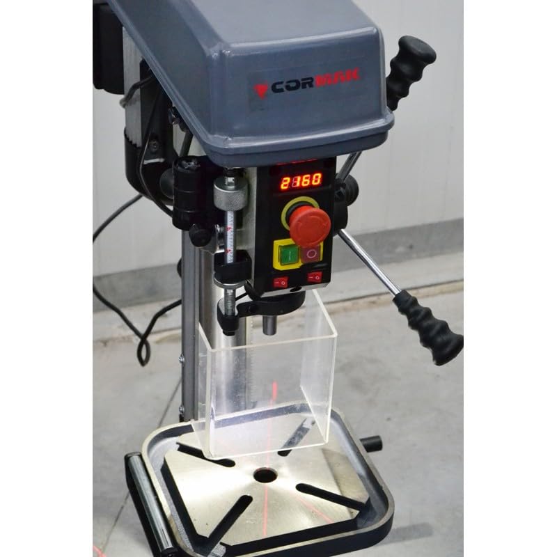 CORMAK Taladro de mesa Z7016 Vario, 700 W, capacidad de perforación de 16 mm, 350-2400 rpm, 230 V