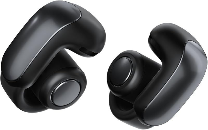 Auriculares Bose Ultra Open con audio inmersivo, auriculares inalámbricos con clip para mayor comodidad, OpenAudio para conciencia, hasta 48 horas de duración de la batería, negro (renovado)