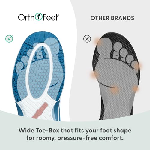 Image of Orthofeet Women's Orthopedic Stretch Knit Walking Sneaker