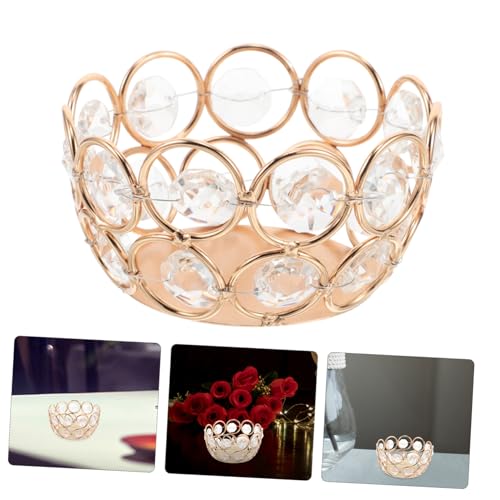 Portavelas de té para bodas STOBAZA candelabros decorativos de cristal para mesas de salón 8