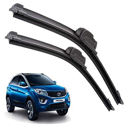 Image of Euro Care Windshield Car Wiper Blades Compatibility With TATA Nexon (Model : 2015-Till Date) - Set of 2Pc (D-24,P-16)