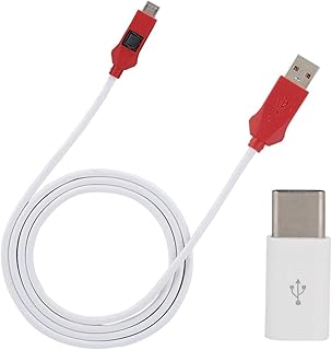 EDL Deep Flash Cable Advanced 9008 Mode Deep Flash Cable 2-in-1 Deep Flash Engineering Cable with Type-C Adapter EDL Cable Service Cable forXiaomi forMIUI Open Port 9008 Flash Cable