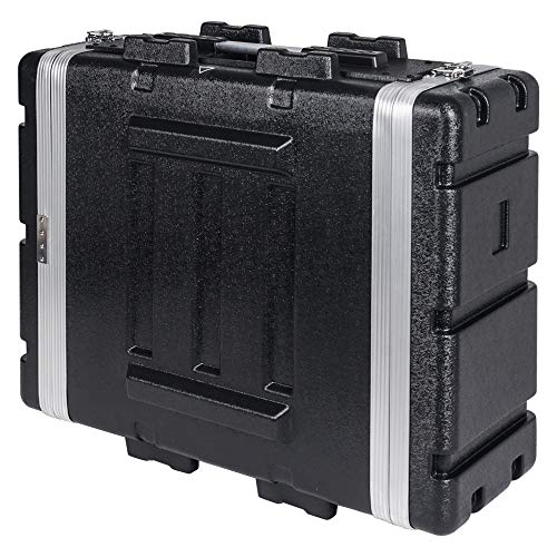 Image of Sound Town Lightweight 4U PA DJ Rack /Road Case with ABS Construction, 19 inch Depth and Heavy-Duty Latches (STRC-A4U)