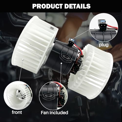 Image of 700279 AC Heater Blower Motor Fan Assembly Fit for BMW 525i 2001-2003 ，528i 2000 530i 2001-2003， 540i 2000-2003 ，m5 2001-2003，x5 2001-2006 64118385558, BM3126104