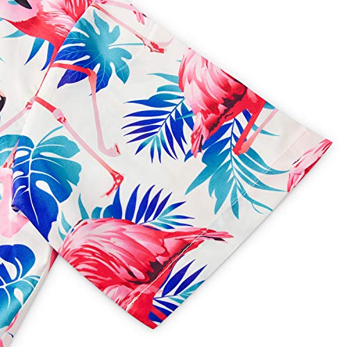 AIDEAONE Camicia hawaiana da spiaggia a maniche