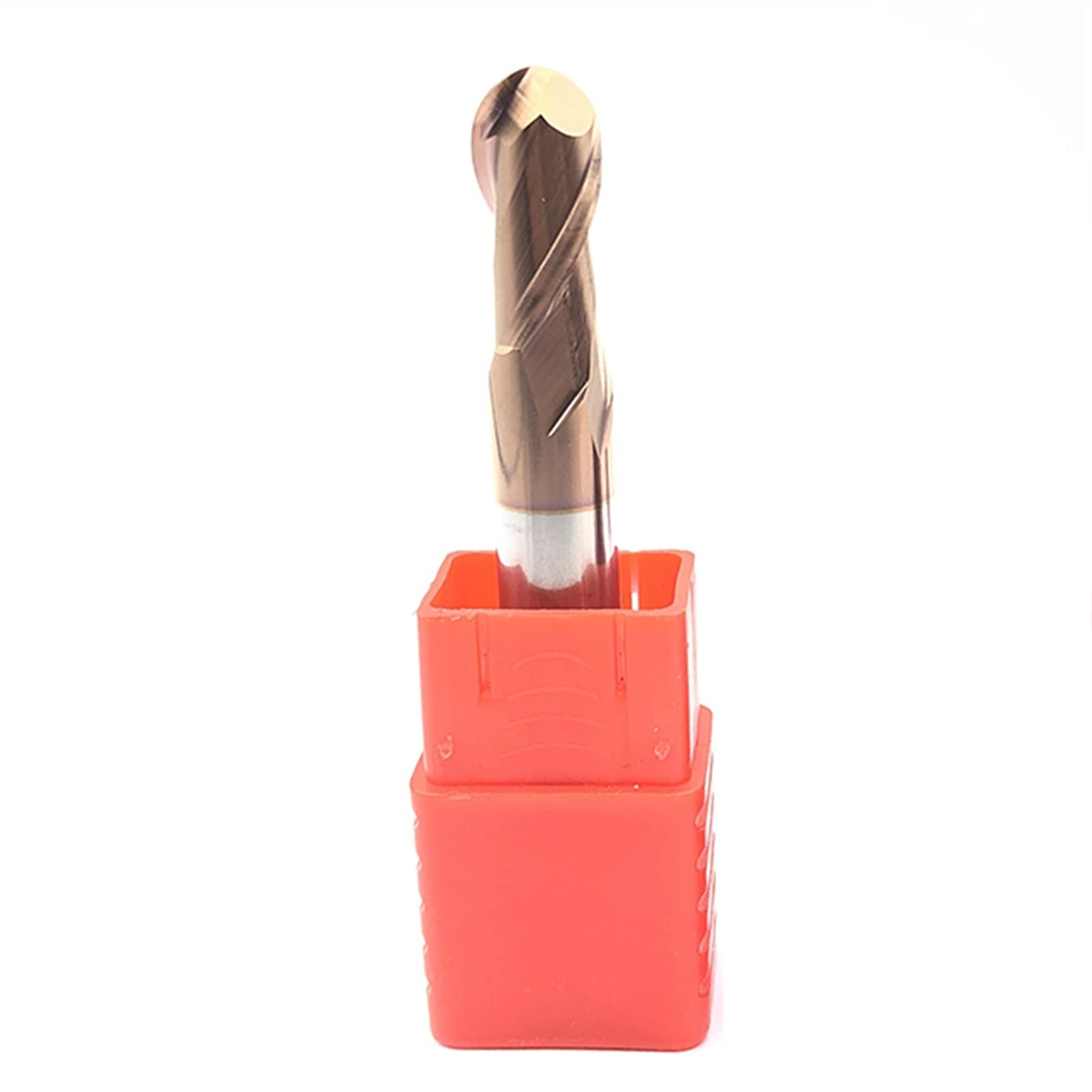 Metal 1pc Carbide Ballnose Endmills HRC55 2 Flute End Mill 1mm 1.5mm 2mm 2.5mm 4mm 5mm 6mm 8mm CNC Milling Cutter Tool ( Cutting Edge Length : 1pcs , Dimensions : 2F R3XD6X100 HRC55 )