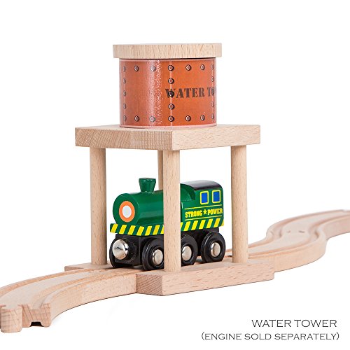 Water Tower, Coal Hopper, Diesel Fuel Station Combo Pack for Wooden Railway Compatible with Thomas, Chuggington, Brio - Thumbnail 3