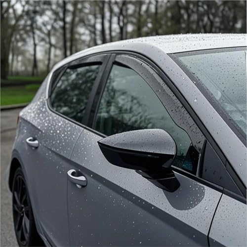 Déflecteur vitre latérale haut de gamme Seat Leon Mk2 ajustement précis 4pc