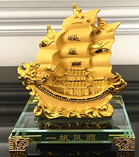 Estatua Dragón Vela Feng Shui Dorada Mejordecor miniatura 2