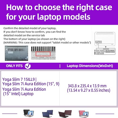 Funda para Laptop Lenovo Yoga Slim 7 15.3 Pulgadas Rosa miniatura 3