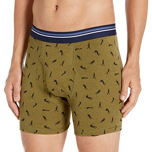 Image of Amazon Essentials Men's Breathable Cotton Boxer Briefs, Tag-Free, Pack of 5