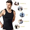 HANERDUN Canotta Contenitiva Snellente Uomo Camicia a Compressione Gilet Sportivo Fitness Canotta Modellante per Il Corpo Tops #3