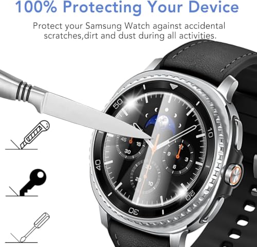 Image of Supershieldz Tempered Glass for Samsung Galaxy Watch 8 Classic (46mm) - 2 Pack