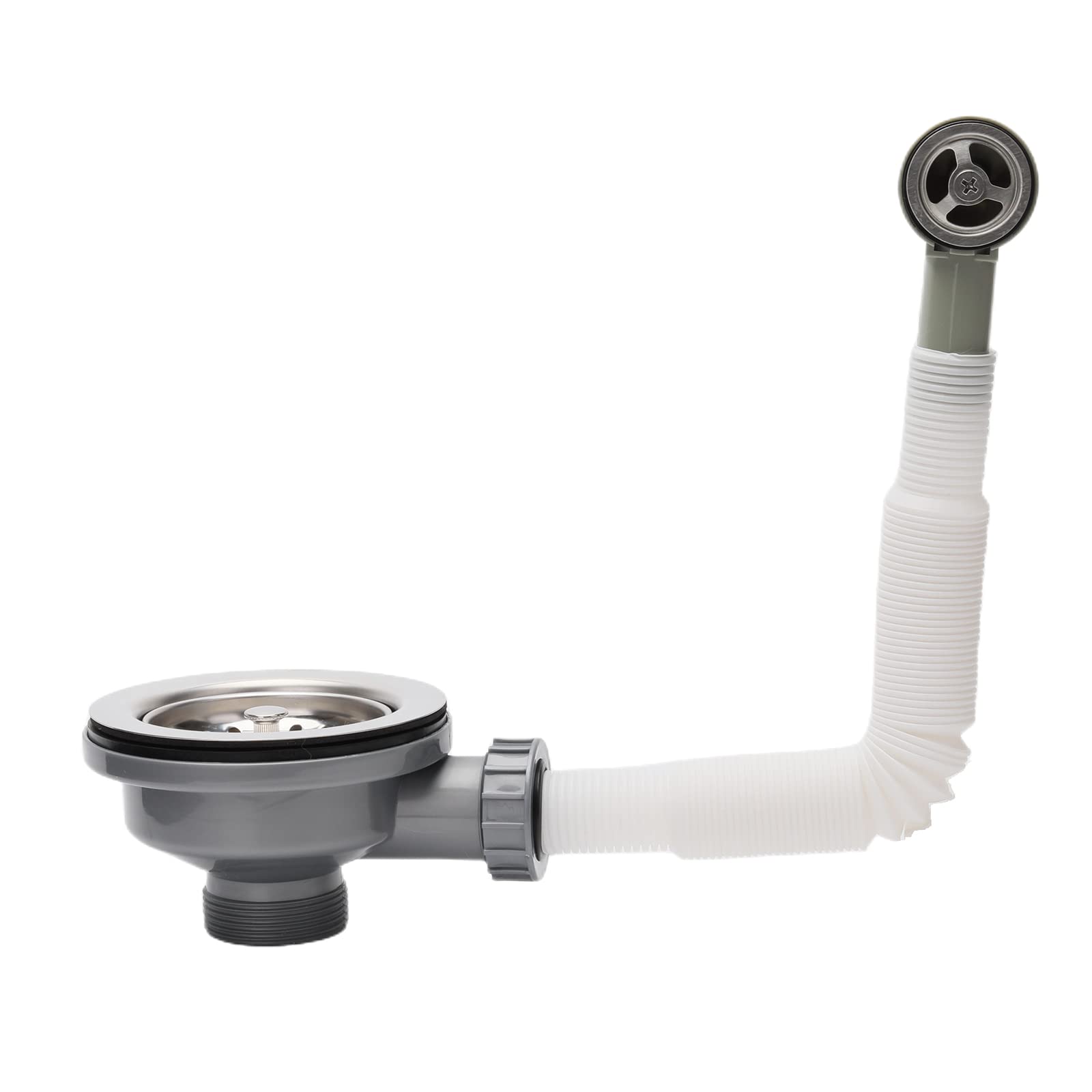 Sponsored Ad – Kitchen Sink Waste Kit, ZINGKING Stainless Steel Sink Overflow Kit, 114mm Kitchensink Strainer,with Overflow Pipes & Round Drain Cover