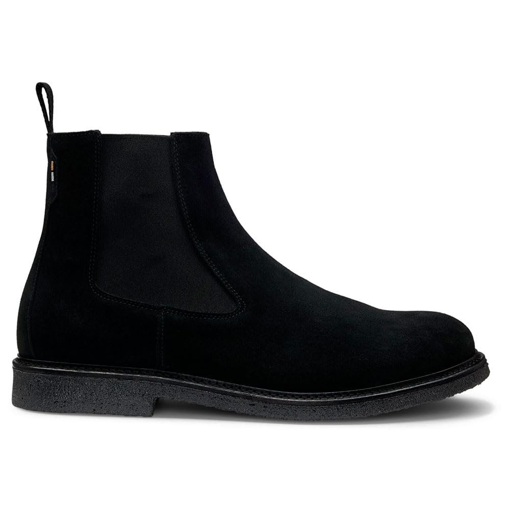 BOSS Herren Kope Cheb Chelsea Boots aus Veloursleder mit elastischen Einsätzen Größe