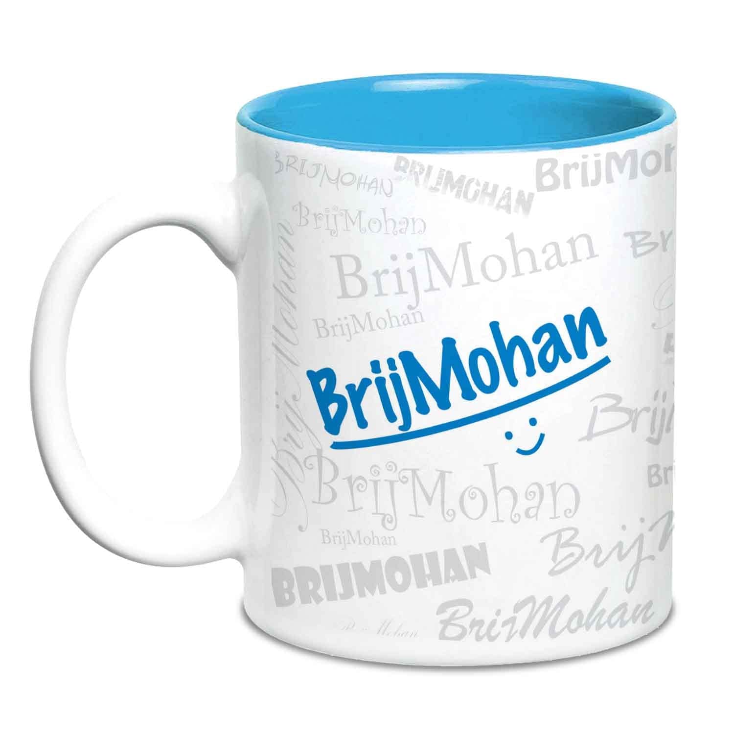 Hot Muggs Me Graffiti Mug - BrijMohan Personalised Name Ceramic, 315ml, 1 Unit