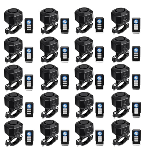 NineLeaf Alarm with Remote Control,Bike Alarm with Remote USB,Electric Bicycle Charging Protection Device,IP65 Waterproof,Anti-Theft,USB-C Rechargeable,for Bicycles, Motorcycles, E-Bikes,20PK