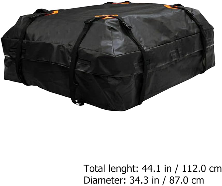 FAVOMOTO 1pc Car Rooftop Cargo Bag with Non- Mat Oxford Easy to Use Luggage Carrier for Outdoor Travel Camping Fits All Vehicle Roof Racks