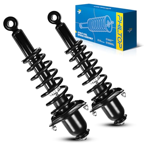 Image of PHILTOP Rear Complete Struts Assembly with Coil Spring For 2009-2013 Toyota Corolla 1345689L /1345689R-Quick Loaded Suspension | Replace OE 1345689L,1345689R,for 2009-2013 Corolla Amortiguadores Traseros,Pre-Assembled Easy Install;No Spring Compressor