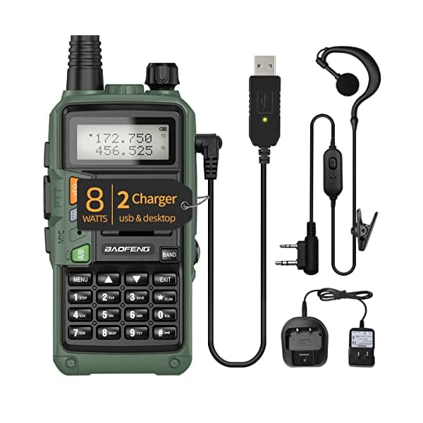 Baofeng Ham Radio UV5R 8W Upgrade Long Range Handheld UVS9 Plus Two