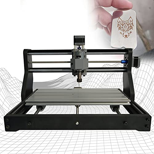 Wood Carving Engraving Machine, C-NC 3018PRO Router Kit Engraver with 10PCS Driiling Bits, PCB PVC Leather Wood Milling Engraving Machine (no la-ser head)